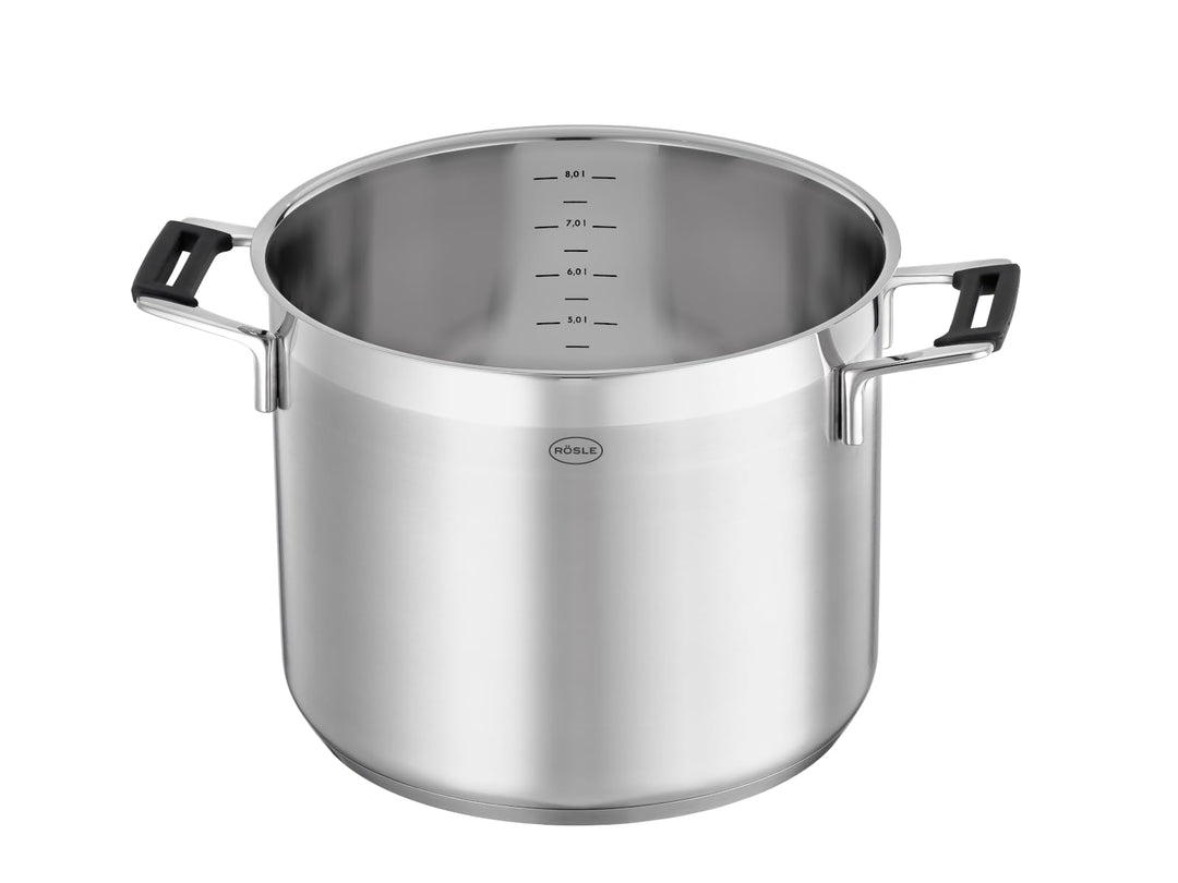 Suppentopf 24 cm Edelstahl 8,7 l mit Glasdeckel für Induktion - Bild 2