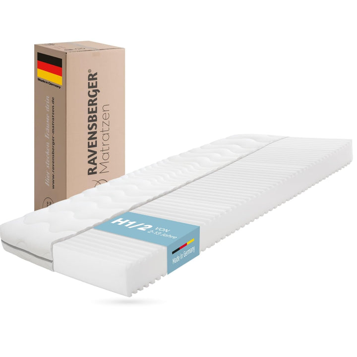Kindermatratze 7-Zonen Kaltschaum 90x200 cm H1/H2 allergikerfreundlich