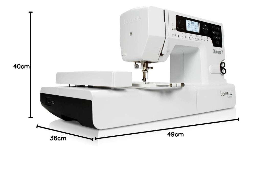 Näh- und Stickmaschine 200 Stiche 100 Stickmotive LCD 7mm Stichbreite - Bild 10