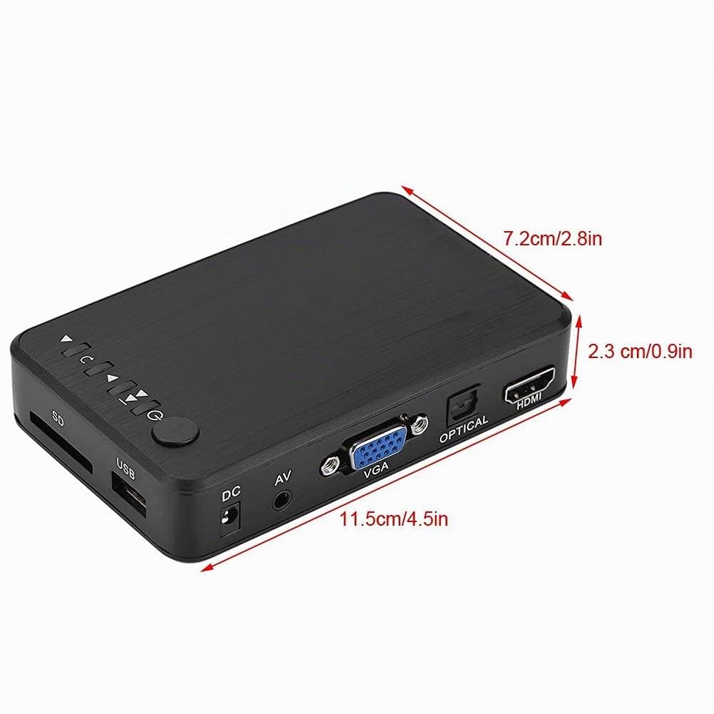 Multimedia Player Full HD 1080p HDMI mit Fernbedienung USB SD - Bild 7