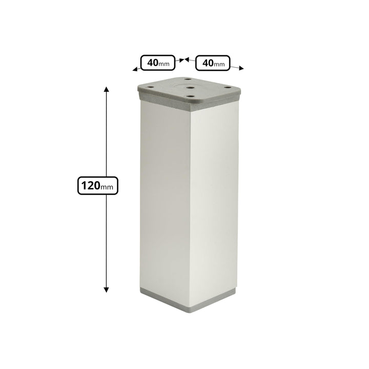 Möbelfüsse Aluminium verstellbar 120 mm 8er-Set schwarz - Bild 7