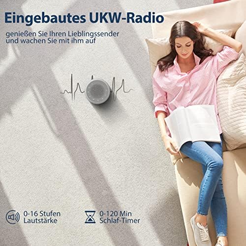 Radiowecker mit Nachtlicht 7-farbig, FM-Radio und 4 Wecktöne - Bild 3