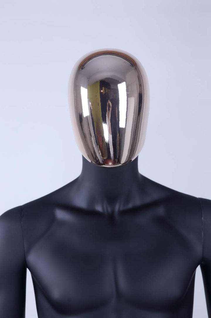 Schaufensterpuppe männlich matt-schwarz PE-Kunststoff 7-teilig zerlegbar - Bild 6