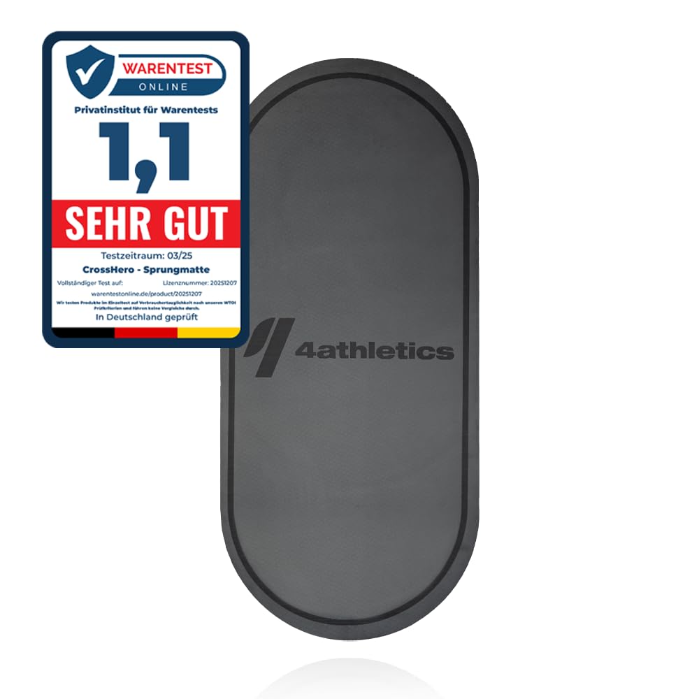 Sportmatte oval 139x62 cm TPE 8 mm für Seilspringen &amp; Yoga - Bild 2