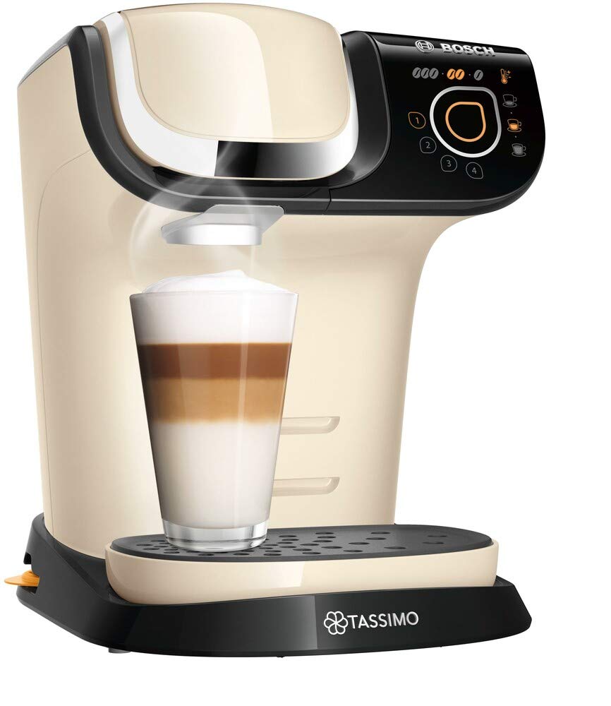 Kapselmaschine mit Getränkepersonalisierung BRITA-Filter 1500 W Creme