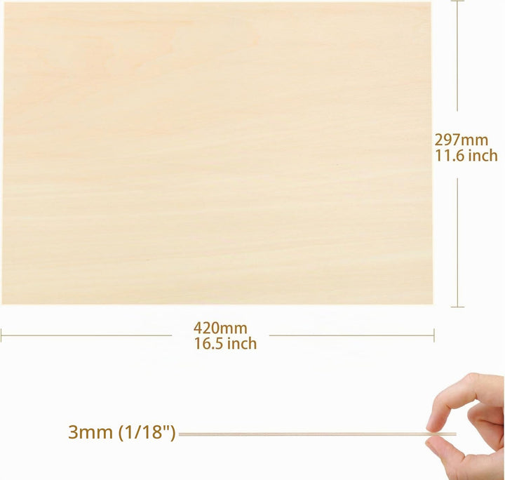Birkensperrholz 3mm A3 laserfähig 25 Stück für Modellbau - Bild 4