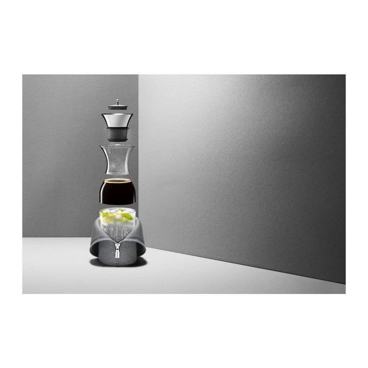 Kühlschrankkaraffe Borosilikat-Glas 1 Liter tropffrei mit Textilmantel - Bild 2