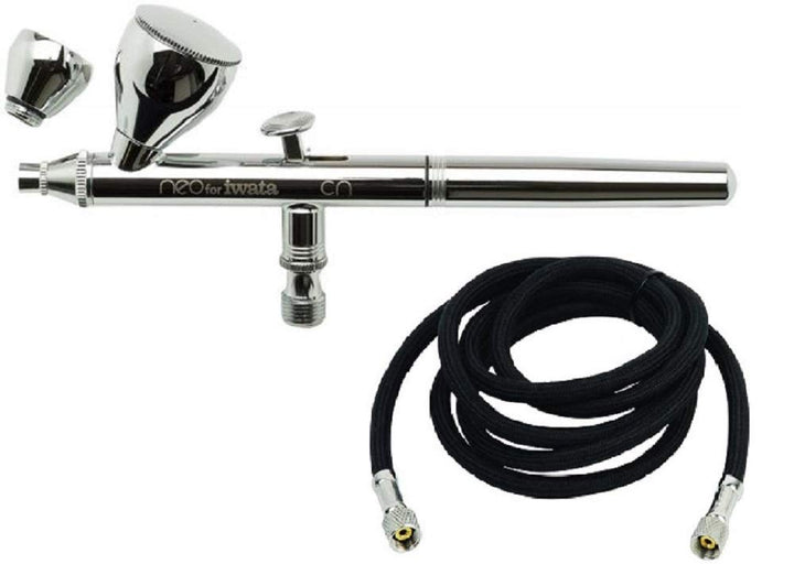 Airbrush Set Dual-Action Gravity-Feed 0,35 mm Düse mit 3 m Schlauch