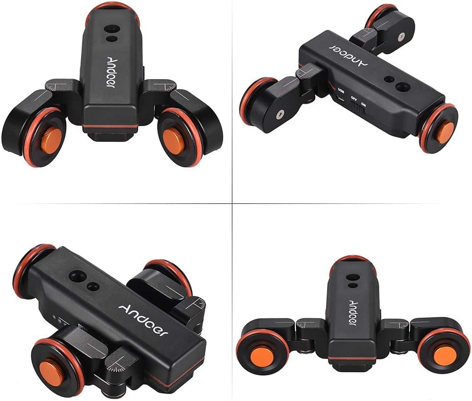 Kamera Dolly motorisiert mit Fernbedienung 3 Geschwindigkeiten DSLR - Bild 7