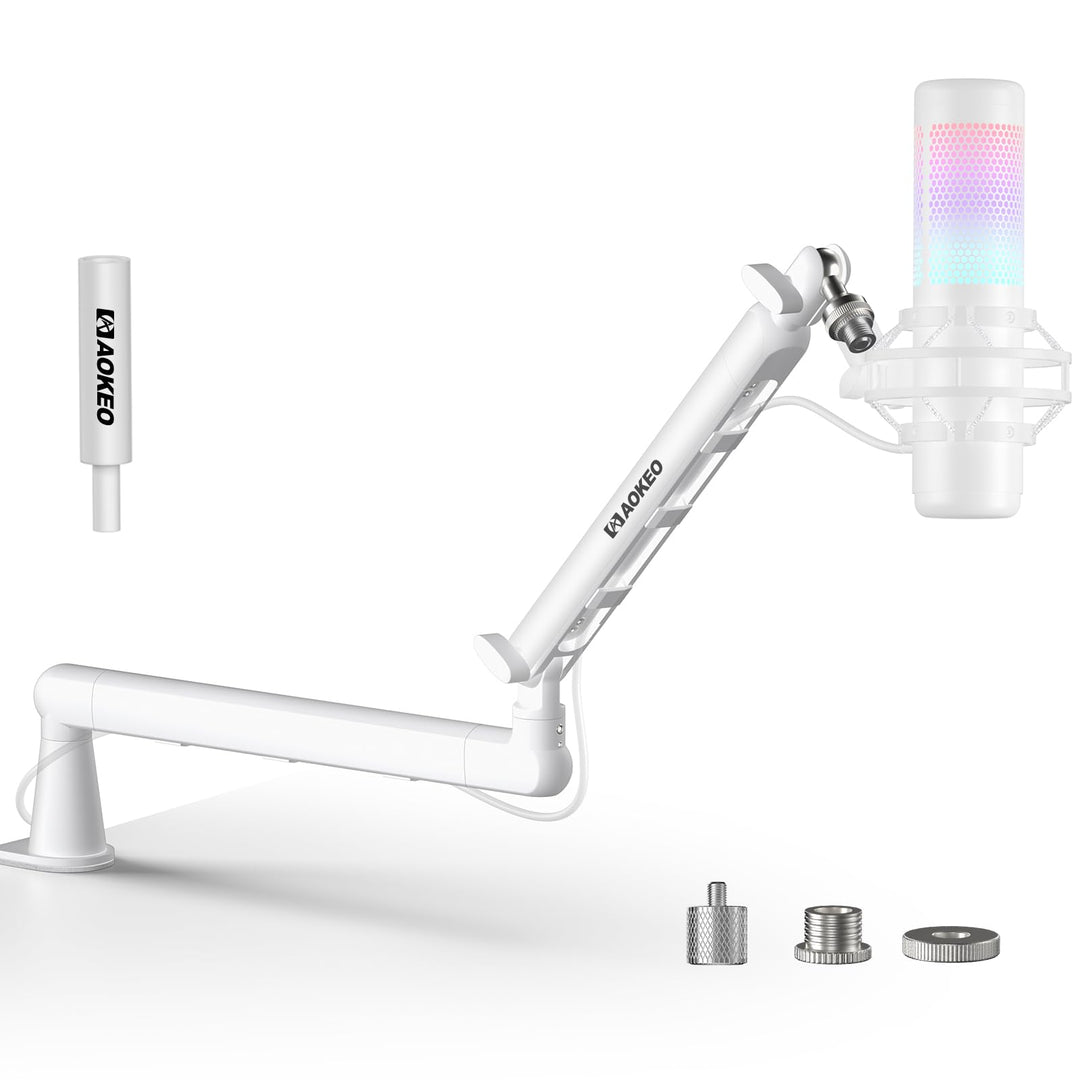 Mikrofonarm Schreibtisch Niedrigprofil Stahl 360° schwenkbar bis 2 kg