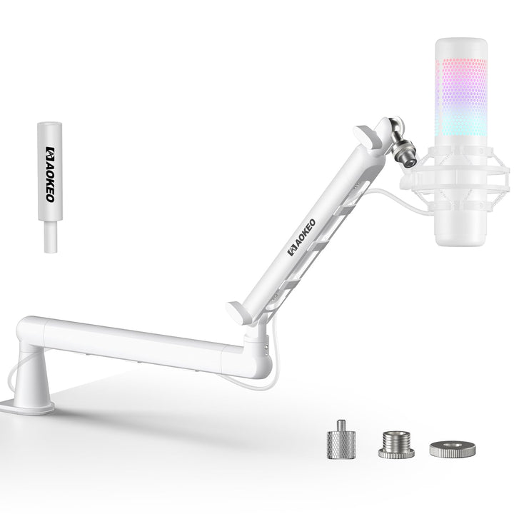 Mikrofonarm Schreibtisch Niedrigprofil Stahl 360° schwenkbar bis 2 kg