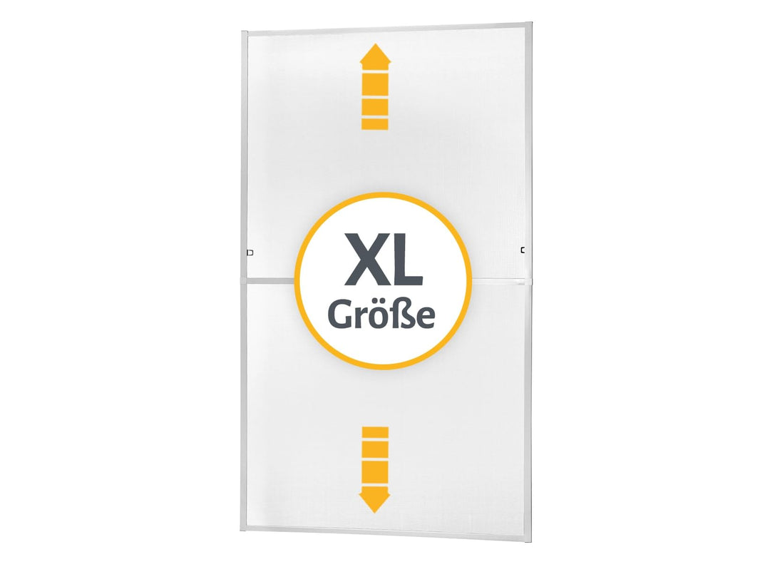 Fliegengitter bodentiefe Fenster Aluminium 130x220 cm ohne Bohren
