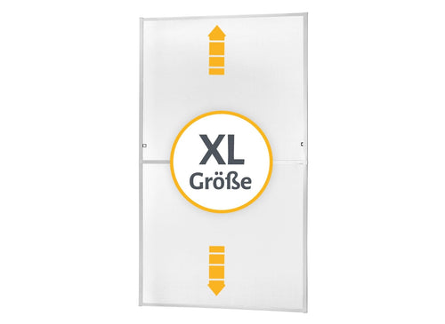 Fliegengitter bodentiefe Fenster Aluminium 130x220 cm ohne Bohren