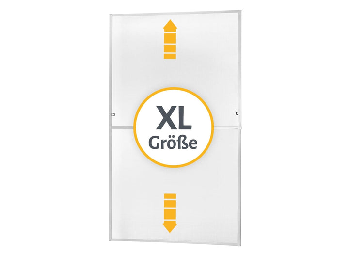 Fliegengitter bodentiefe Fenster Aluminium 130x220 cm ohne Bohren