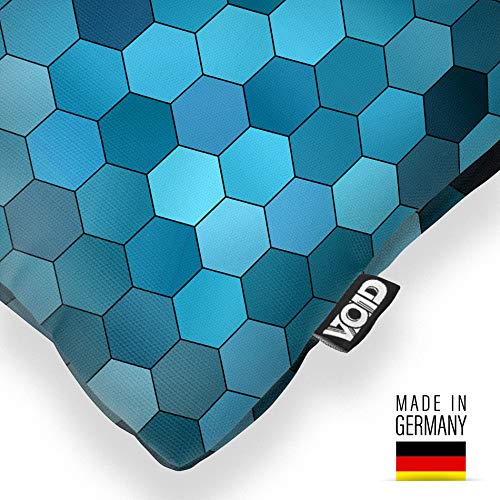 Kissenbezug Hexagon-Muster wasserabweisend Polyester 60x60 cm - Bild 2