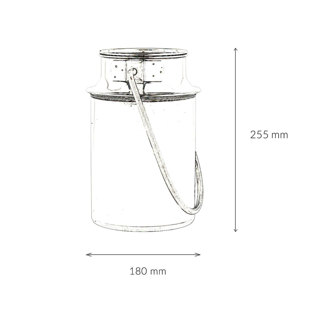 Milchkanne Edelstahl 5 Liter mit Deckel und Tragebügel - Bild 8