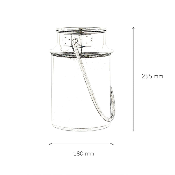 Milchkanne Edelstahl 5 Liter mit Deckel und Tragebügel - Bild 8