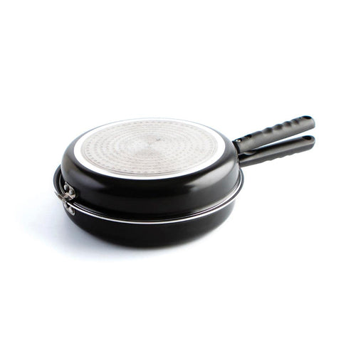 Doppelpfanne Tortilla Aluminium 26 cm mit Sicherheitsverschluss