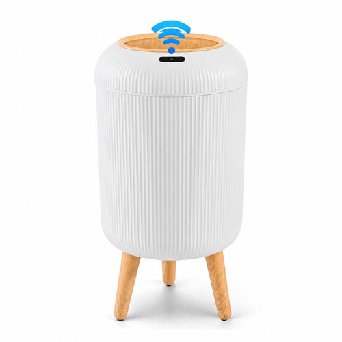 Sensor-Mülleimer Bad 10 Liter mit automatischem Deckel Weiss