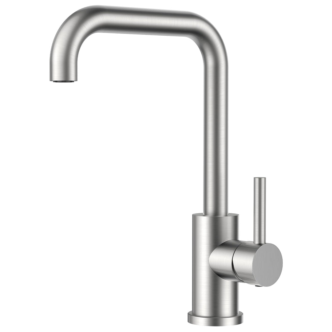 Küchenarmatur Edelstahl 304 360° drehbar Einhebel Spüle 1 Loch