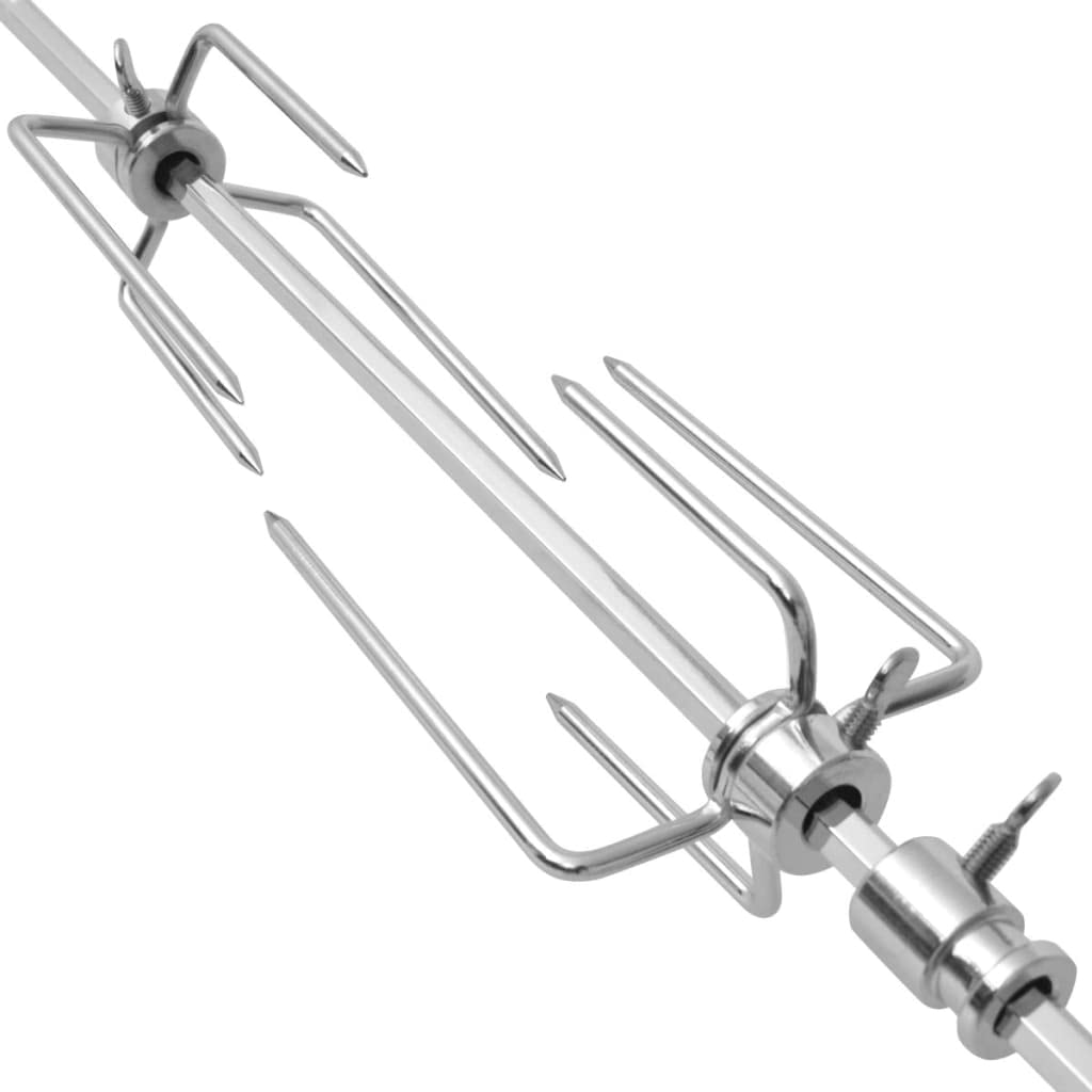 Grillspiess mit Motor Stahl 1000 mm für Gas- und Holzkohlegrill - Bild 6