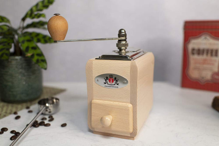 Knie-Kaffeemühle Buchenholz manuell stufenlose Mahlgradeinstellung - Bild 6