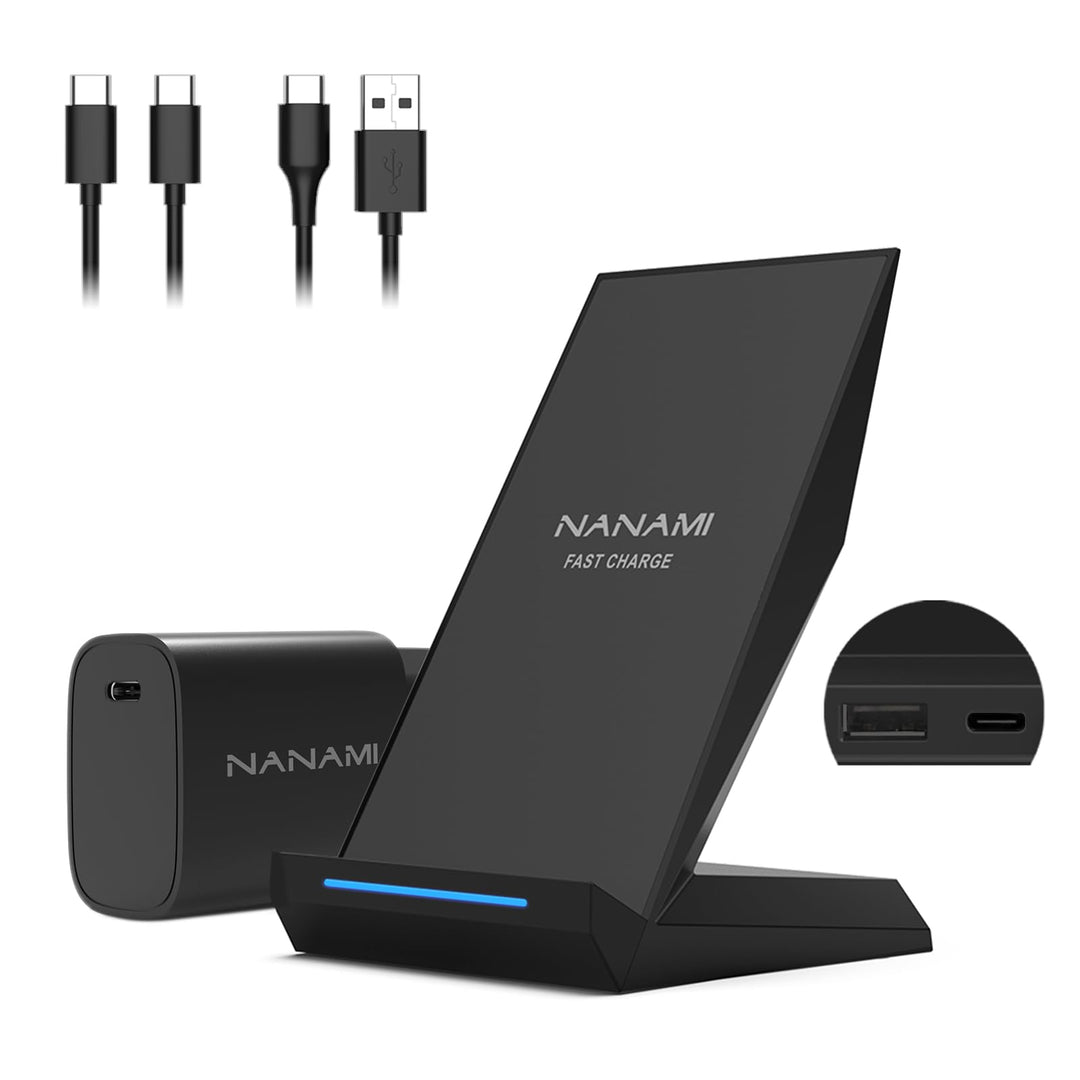 Kabelloses Ladestation 2-in-1 mit 30W USB-C Ladegerät für iPhone &amp; Samsung