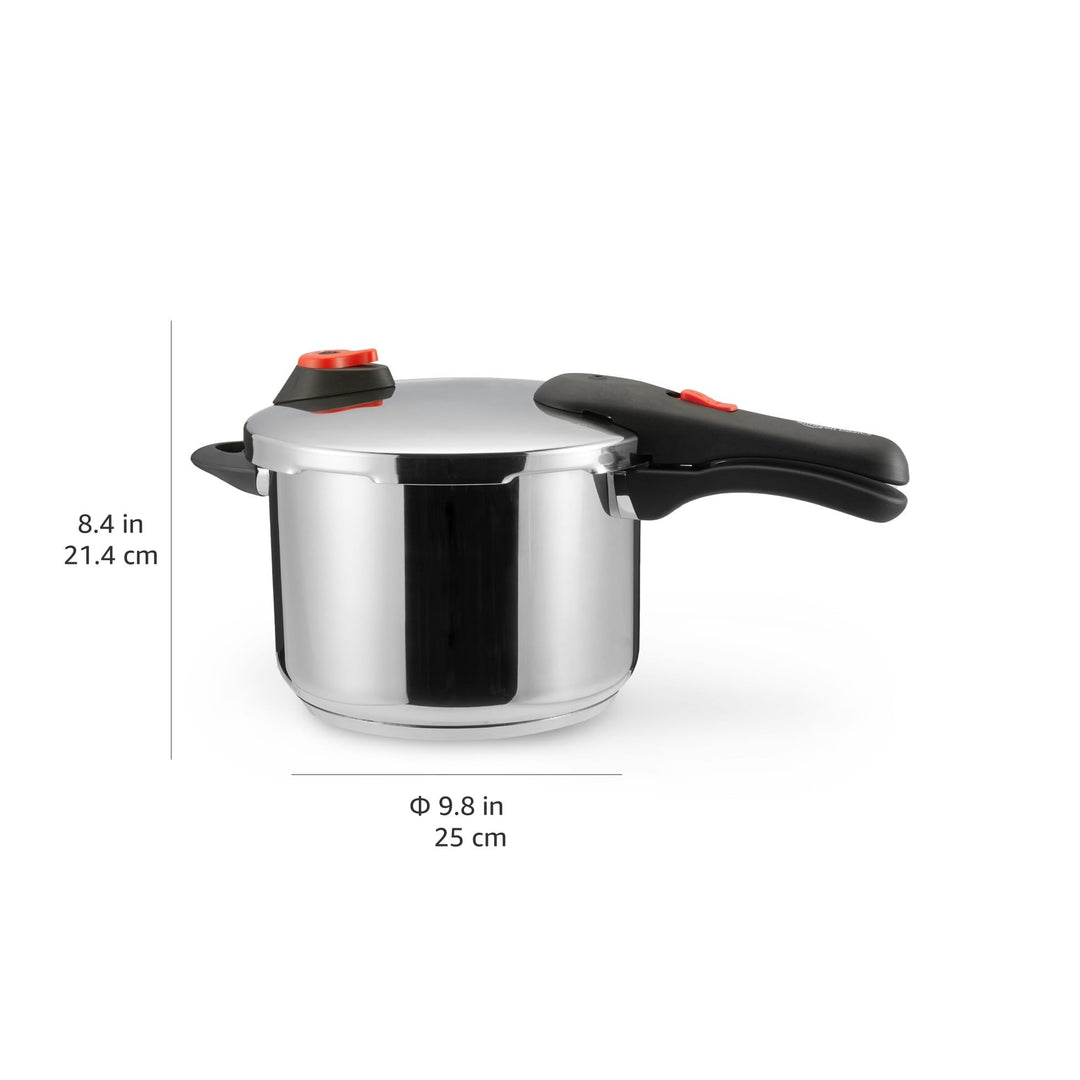 Schnellkochtopf Edelstahl 6 Liter mit Dampfgarer induktionsgeeignet - Bild 6