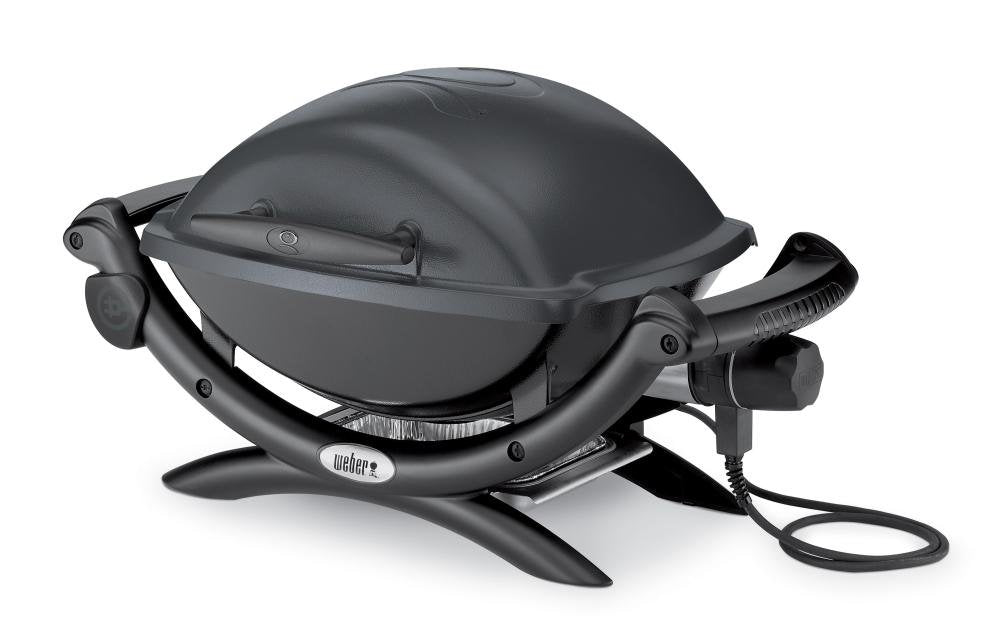 Elektrogrill 1560 W mit Gusseisen-Grillrost für Balkon &amp; Stadt