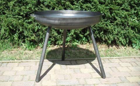 Feuerschale Stahl Ø 80 cm mit abnehmbaren Beinen für Garten