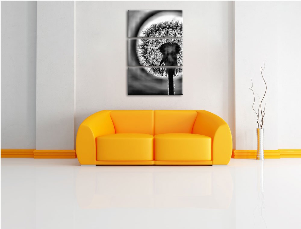 Leinwandbild Pusteblume 3-teilig 120x80 cm Wanddeko Natur - Bild 2