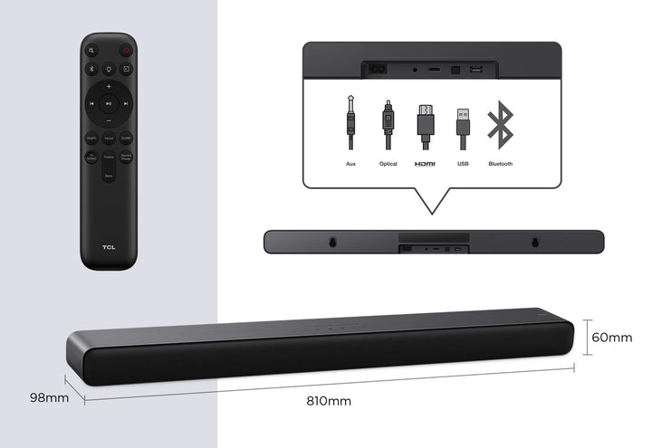 Soundbar 2.0 100W mit Dolby Atmos, DTS Virtual:X &amp; HDMI eARC - Bild 3