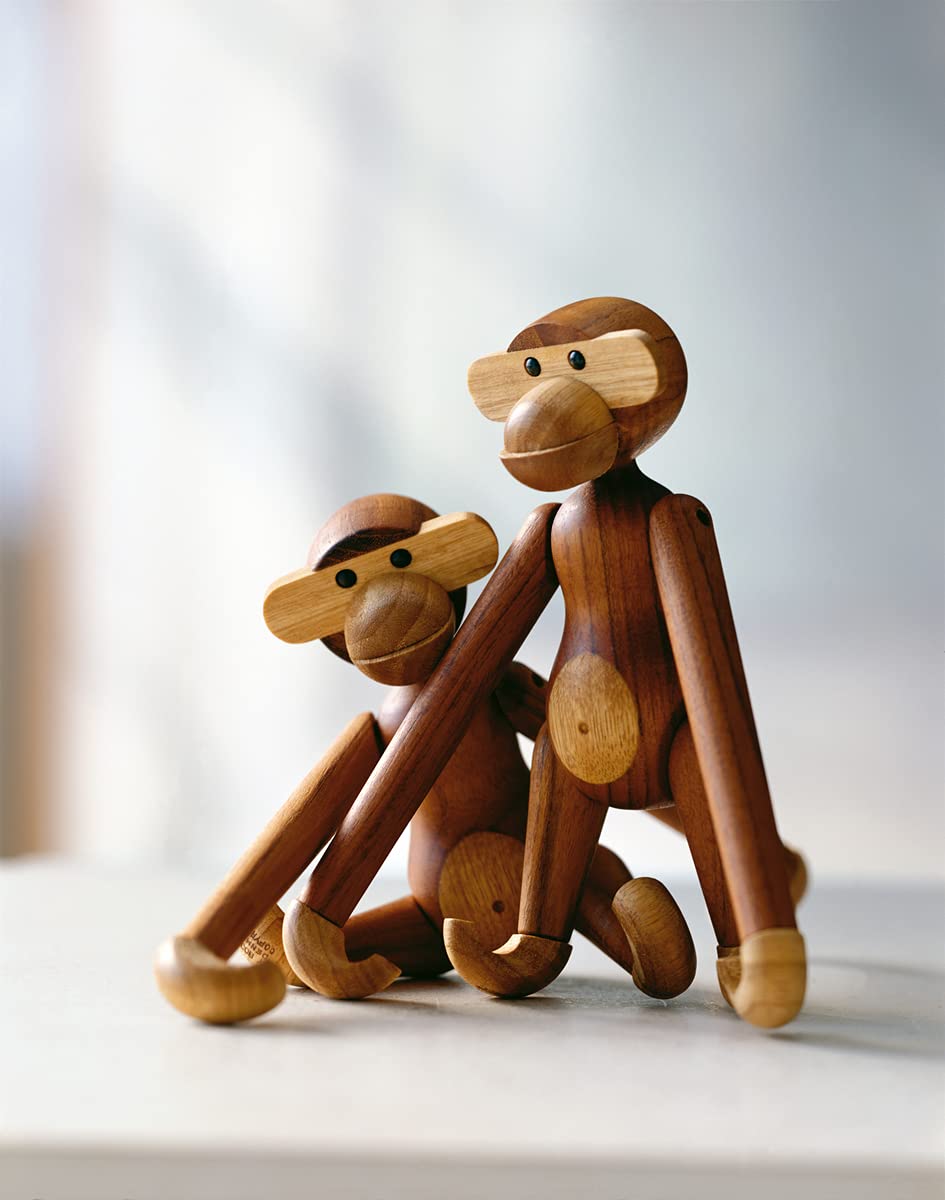 Holzaffe Designfigur dunkel 18,5 cm – Deko &amp; Geschenkidee - Bild 2