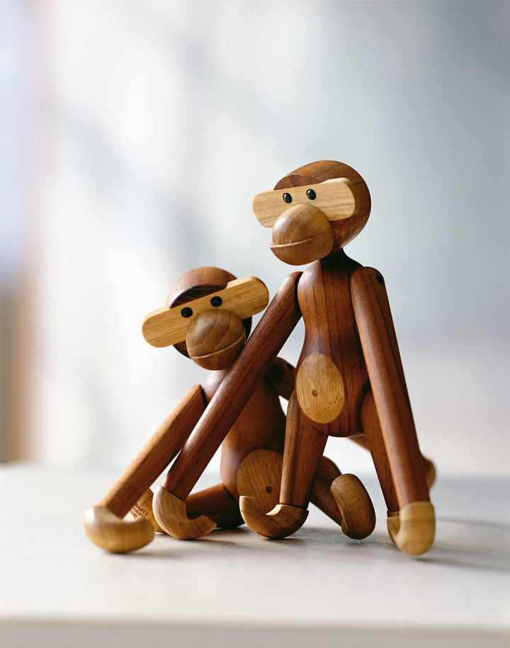 Holzaffe Designfigur dunkel 18,5 cm – Deko &amp; Geschenkidee - Bild 2