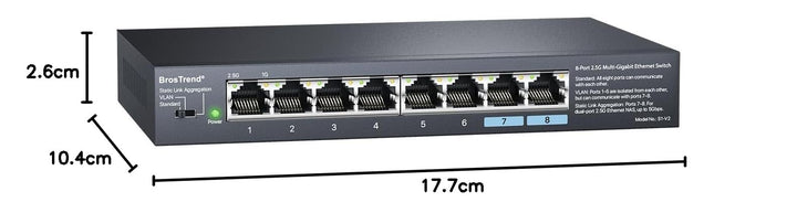 Netzwerk Switch 8-Port 2,5 Gbit/s mit VLAN &amp; Link Aggregation - Bild 7