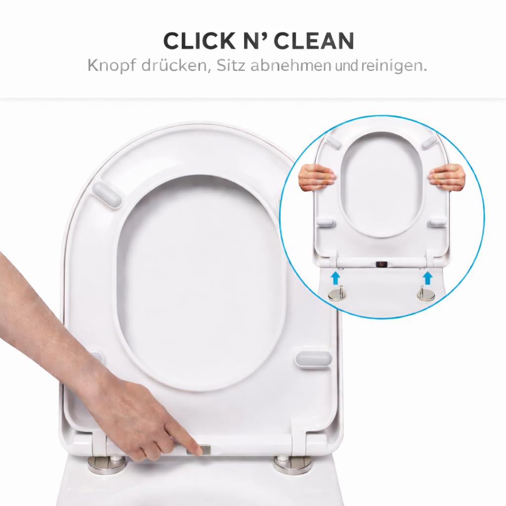 WC Sitz Duroplast mit Softclose für Duravit Starck 2 &amp; 3 - Bild 5