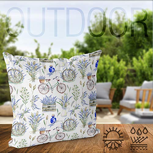 Kissenbezug Outdoor Aquarell-Motiv 50x50 cm Polyester wetterfest - Bild 4