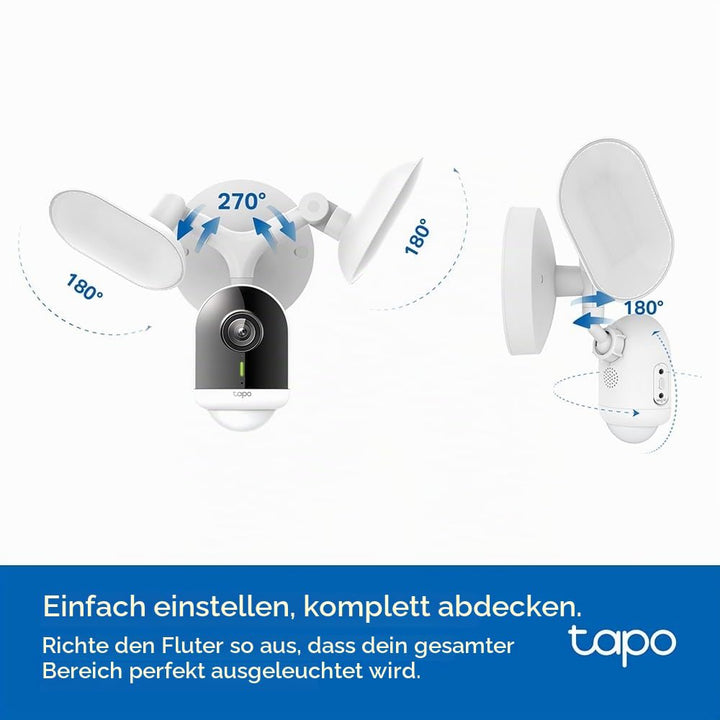 Flutlichtkamera Aussen 2K 4MP kabelgebunden 2800lm LED IP65 - Bild 7