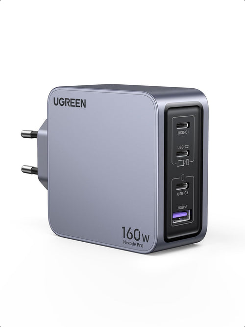 USB-C Ladegerät 160W GaN 4-Port kompakt für Laptop & Smartphone