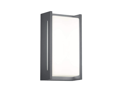 LED Aussen-Wandleuchte Aluminium Anthrazit IP54 8.5W Warmweiss