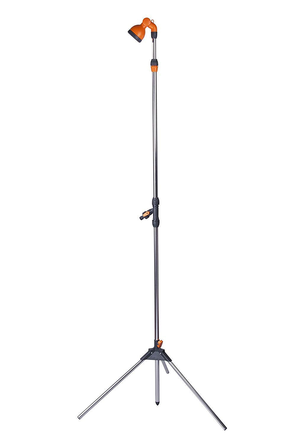 Gartendusche Outdoor mit Stativ Aluminium höhenverstellbar 170–221 cm