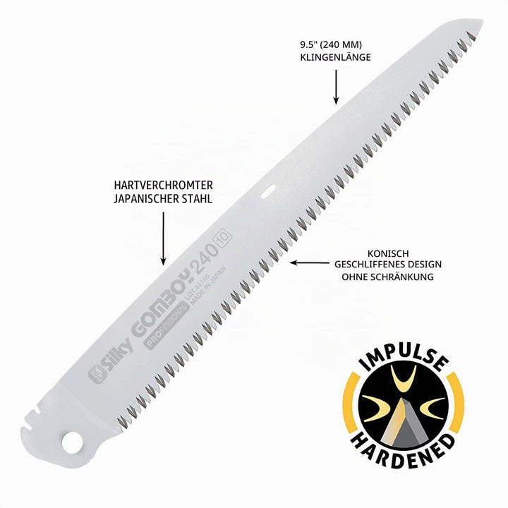 Ersatzblatt Zugsäge 240 mm SK-4 Stahl medium 10 Z/30 mm Garten - Bild 3