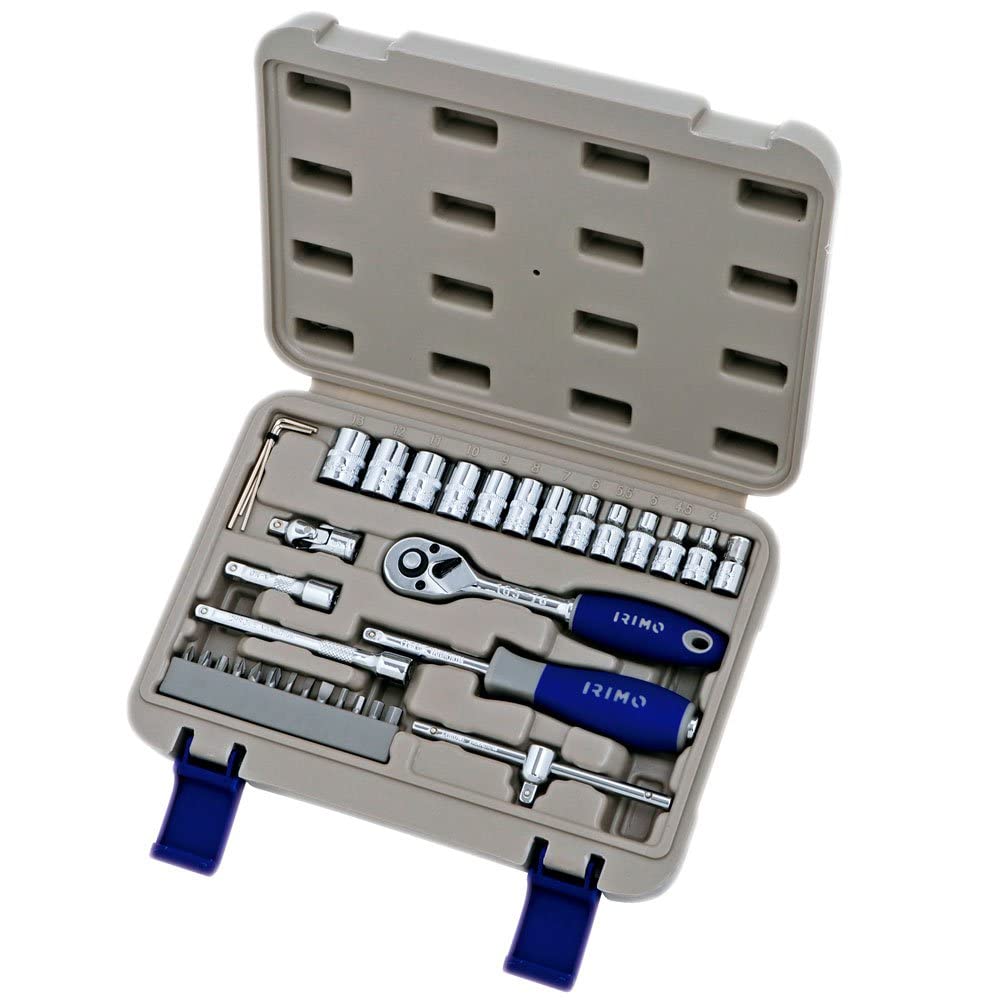 Steckschlüssel-Set 1/4" 35-teilig Chrom-Vanadium DIN-Norm