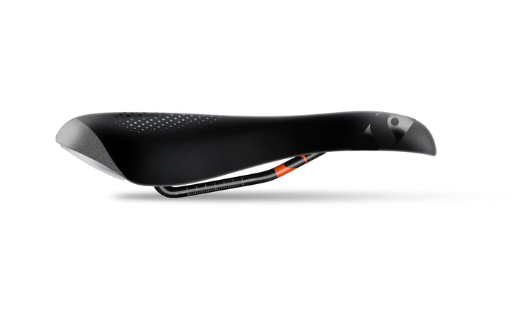 Fahrradsattel Gel Flow Hi-Viz Sport Aluminium-Gestell schwarz - Bild 2