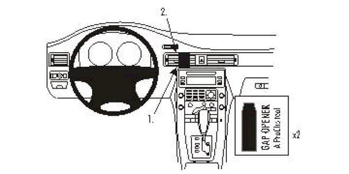Armaturenbrett-Halterung Volvo S80 2007-2008 Center Mount schwarz