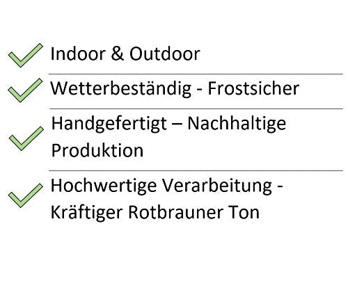 Edelrost Dekokugel Metall Ø 40 cm für Garten und Terrasse - Bild 3