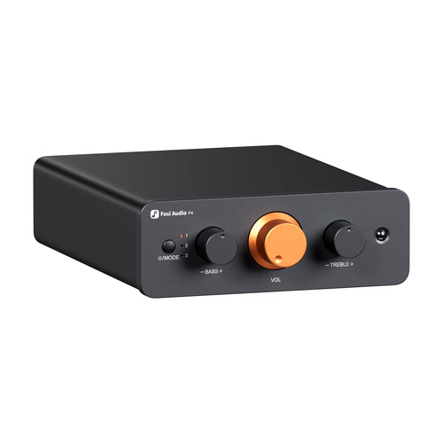 Stereo Vorverstärker Mini 3x RCA Eingang Fernbedienung Bass/Höhen