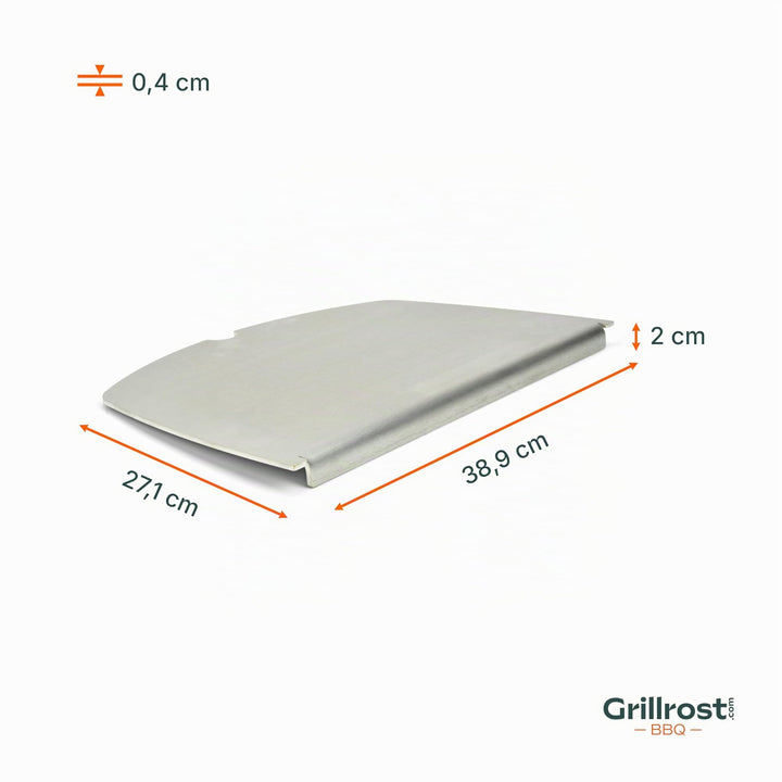Grillplancha Edelstahl 4mm für Weber Q200/Q2000 Grillrost-Ersatz - Bild 5
