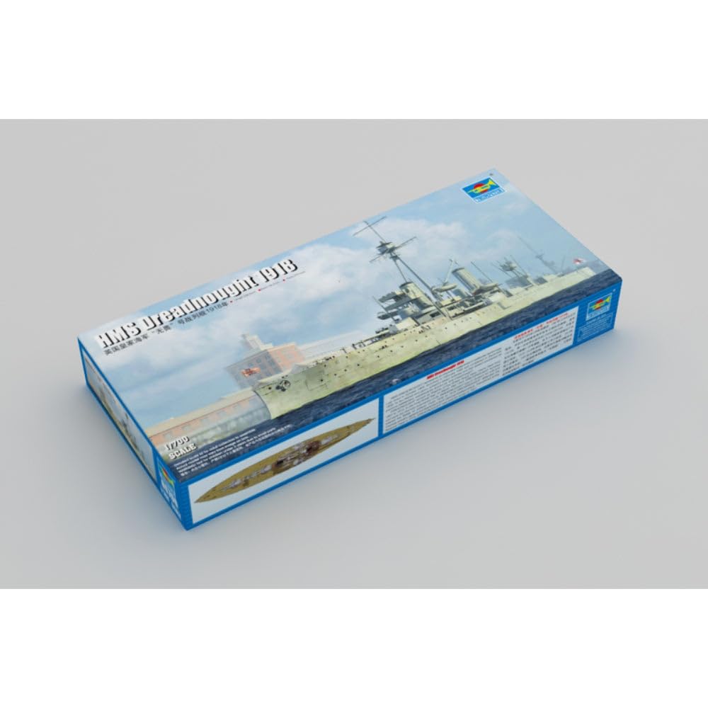 Modellbausatz HMS Dreadnought 1918 Plastik Kriegsschiff 1:700 - Bild 2