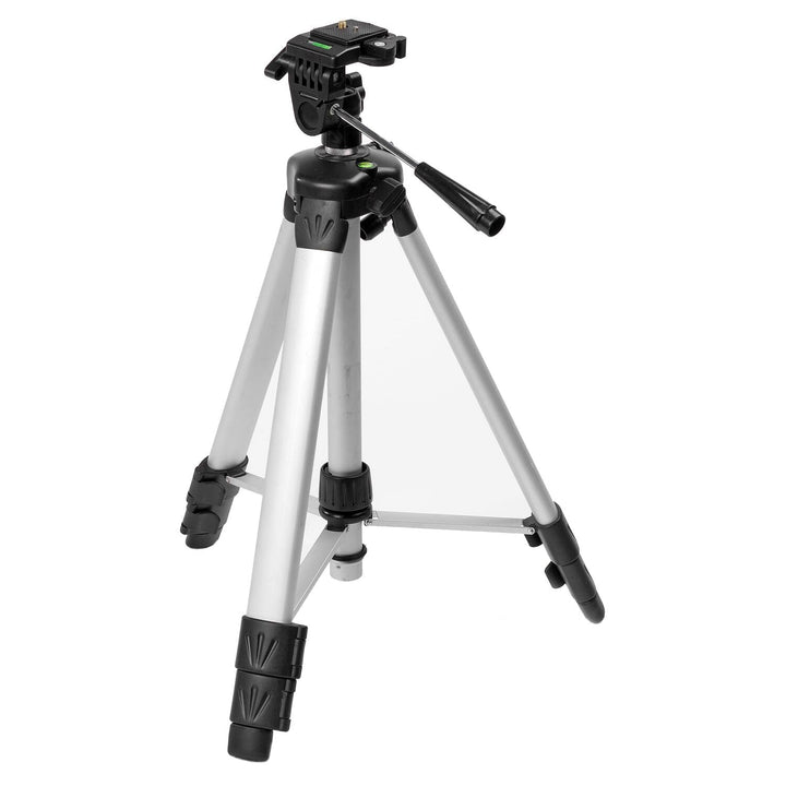Fotostativ Aluminium 44–140 cm mit neigbarem Plateau und Libelle
